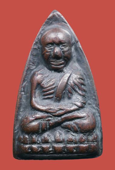 พระหลวงพ่อทวด วัดช้างให้ ปี 2505 พิมพ์ปั๊มซ้ำใหญ่ รูปที่ 2