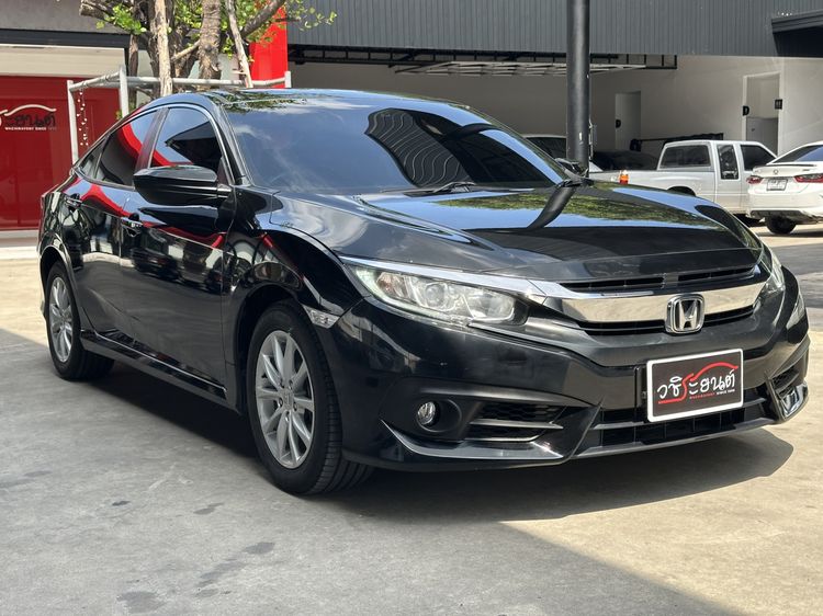 Honda Civic 2019 1.8 E i-VTEC Sedan เบนซิน เกียร์อัตโนมัติ ดำ รูปที่ 3