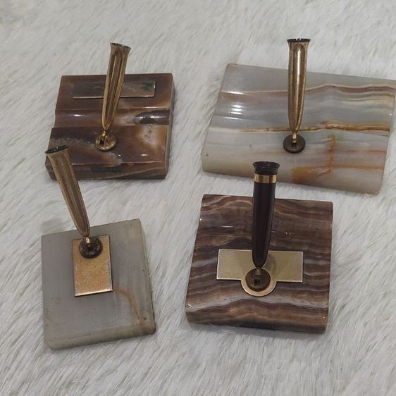 แท่นเสียบปากกา SHEAFFE'S ทำจากหิน อาเกต เก่าแท้ยุค 50-60 ราคาแยกในรูป รูปที่ 2