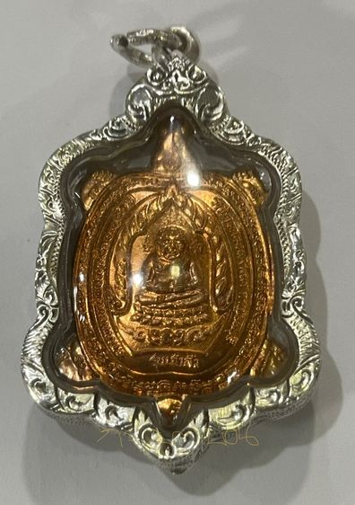 เหรียญพญาเต่าเรือน รุ่นเจ้าสัว บล็อค จ ขีดนิยม หลวงปู่หลิว วัดไทรทองพัฒนา ปี 2538 เนื้อทองแดง ผิวสวยมาก พร้อมกรอบเงิน