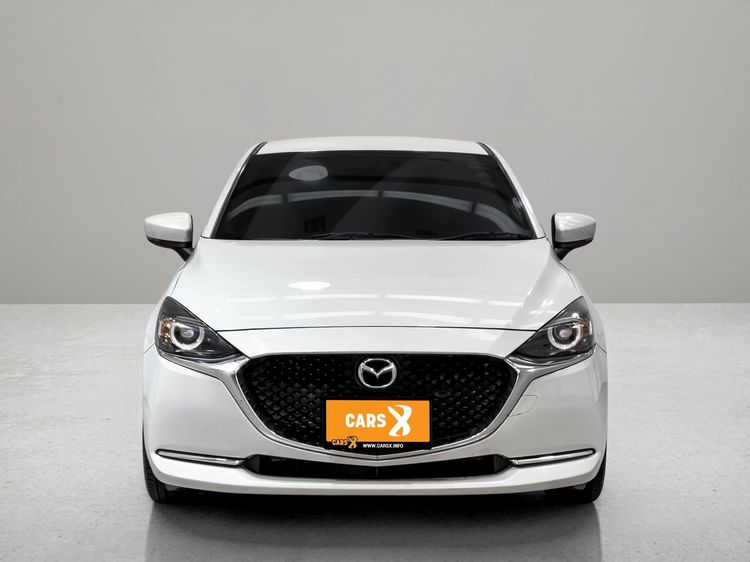 Mazda Mazda 2 2021 1.3 Skyactiv-G S Leather Sedan Sedan เบนซิน ไม่ติดแก๊ส เกียร์อัตโนมัติ ขาว รูปที่ 3