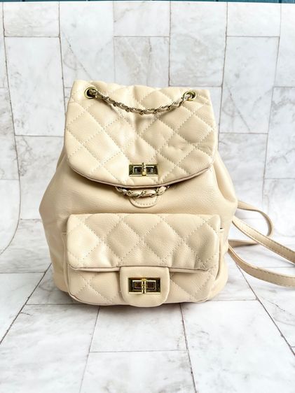 หญิง อื่นๆ หนัง PU อื่นๆ กระเป๋าแฟชั่น หนังนิ่ม สีครีม