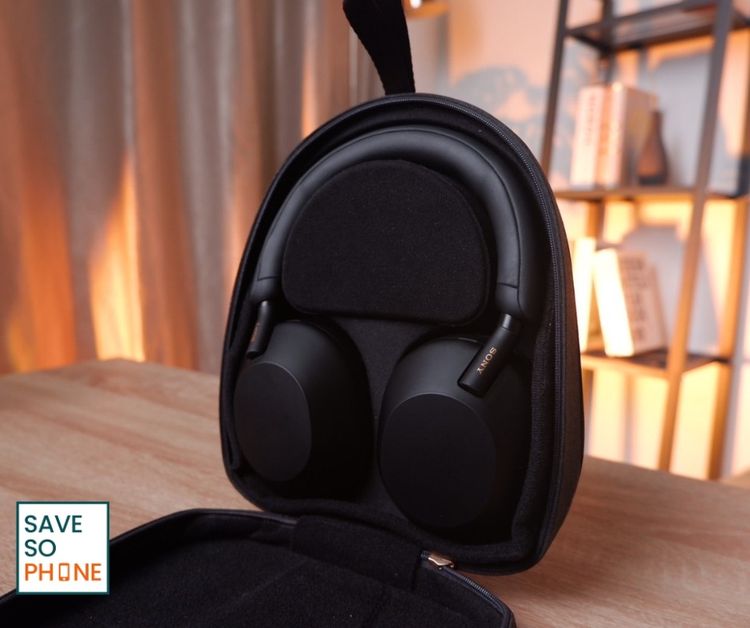 SONY WH-1000XM5 สี Black หูฟังตัดเสียงรบกวนไร้สายพร้อมกล่อง ราคาเพียง 6,590.- มีประกันร้าน 60 วัน รูปที่ 3