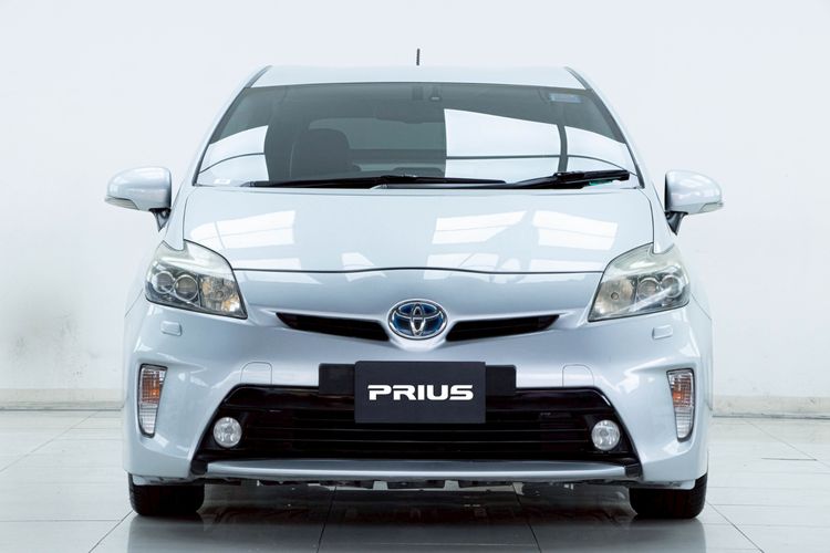 Toyota Prius 2013 1.8 Hybrid Sedan ไฮบริด ไม่ติดแก๊ส เกียร์อัตโนมัติ เทา รูปที่ 4