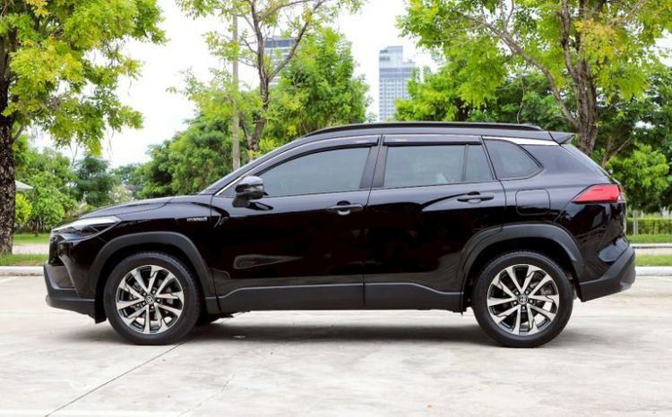 Toyota Corolla Cross 2021 1.8 Hybrid Premium Safety Utility-car ไฮบริด ไม่ติดแก๊ส เกียร์อัตโนมัติ ดำ รูปที่ 4