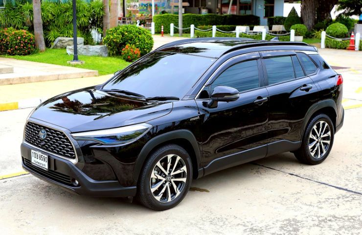 Toyota Corolla Cross 2021 1.8 Hybrid Premium Safety Utility-car ไฮบริด ไม่ติดแก๊ส เกียร์อัตโนมัติ ดำ รูปที่ 2