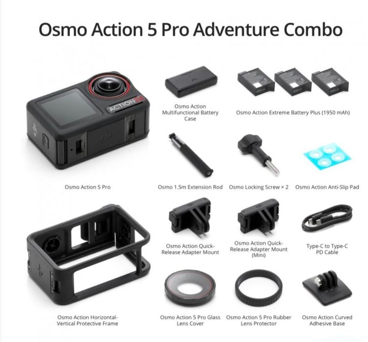 ผ่อน,รูดบัตรผ่าน SHOPEE ของใหม่ มือ 1 ประกันศูนย์ไทย Dji Osmo Action 5 Adventure Combo รูปที่ 2