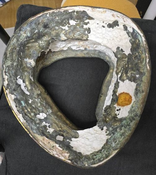 หลวงปู่ทวดฐานปูปลา เนื้อทองเหลือง สูง 14 นิ้วครึ่ง รูปที่ 6