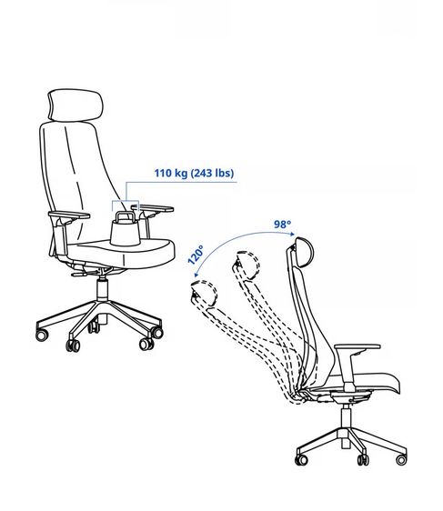 MATCHSPEL เก้าอี้สำหรับเล่นเกม IKEA🔥 รูปที่ 9