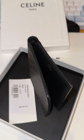 Used Celine 8 cards  wallet short black canvas รูปที่ 8