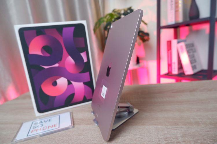 iPad Air5 10.9-inch M1 64GB Wi-Fi สี Pink เครื่องสวย สุขภาพแบต 93 ราคาเพียง 11,900.- มีประกันร้าน 60วัน รูปที่ 4