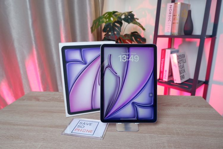 iPad Air รุ่น 11-inch (M2) Wi-Fi 128GB สี Purple เครื่องสวย พร้อมประกันศูนย์ ราคาเพียง 16,990.- มีประกันร้าน 60 วัน
