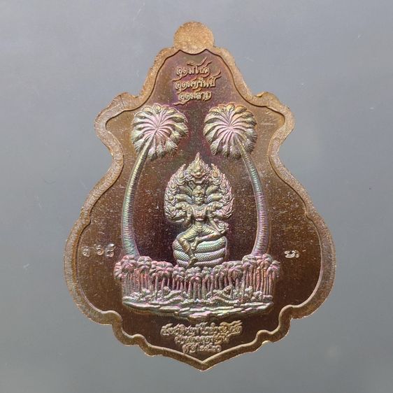 เหรียญปาดตาล อุดมโชค โภคทรัพย์ รุ่น ปาฎิหาริย์ปู่ศรีสุทโธ เนื้อประกายรุ้งหน้ากากทองทิพย์ฝังไพฑูรย์ ป่าคำชะโนด อุดรธานี ปี ๒๕๖๐ รูปที่ 3