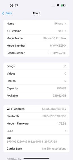 iphone 16promax 256g รูปที่ 10