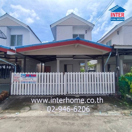 บ้านเดี่ยว 2 ชั้น 21 ตร.ว. หมู่บ้านเอื้ออาทร โครงการ10-2 คลอง10 ถนนรังสิต-นครนายก ถนนคลองรังสิต-ประยูรศักดิ์ ถนนคลองสิบ ธัญบุรี ปทุมธานี
