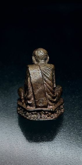 รูปหล่อ​อาจารย์​นำ​ วัดดอนศาลา​ รุ่นแรก​ ปี19 เนื้อนวะ​ ฐานอุดเงิน รูปที่ 7