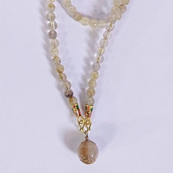 สร้อยคอไหมทองแท้พร้อมจี้ไหมทอง รูปที่ 6