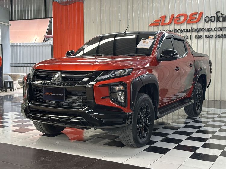 Mitsubishi Triton 2022 2.4 GT Plus ATHLETE Pickup ดีเซล ไม่ติดแก๊ส เกียร์อัตโนมัติ ส้ม