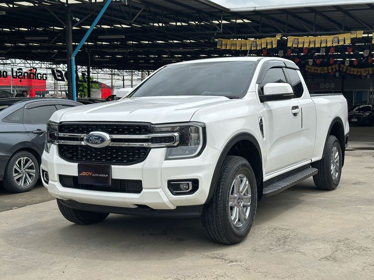 Ford Ranger 2023 2.0 Hi-Rider XLT Pickup ดีเซล ไม่ติดแก๊ส เกียร์ธรรมดา ขาว