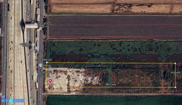 ไม่ใช่ ขายที่ดินบึงคำพร้อยถมแล้ว 10 ไร่ ติดถนนเลียบด่วนลำลูกกา ผังที่ดินสีเหลือง พร้อมโฉนด ปทุมธานี