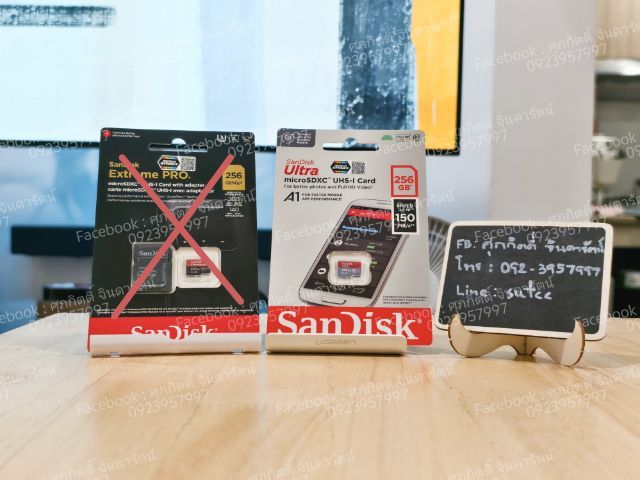 Micro SD Card Sandisk Ultra 256GB มือหนึ่ง ประกันศูนย์ไทย
