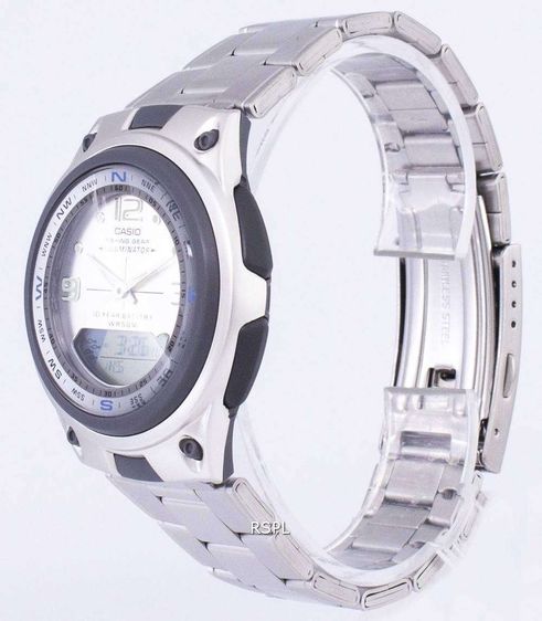 Casio Outgear นาฬิกาข้อมือผู้ชาย สีเงิน สายสแตนเลส รุ่น AW-82D-7AVDF รูปที่ 3