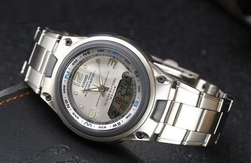 Casio Outgear นาฬิกาข้อมือผู้ชาย สีเงิน สายสแตนเลส รุ่น AW-82D-7AVDF รูปที่ 6