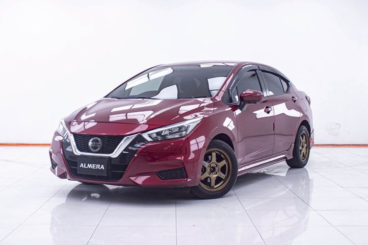 รถ Nissan Almera 1.0 V สี แดง
