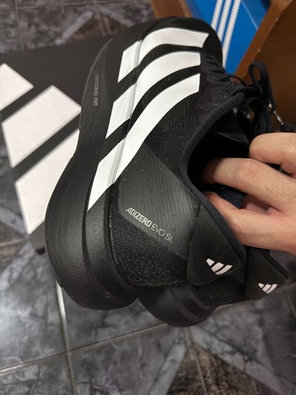 ดำ ผ้าใบ รองเท้าผ้าใบ UK 9.5 | EU 44 | US 10 Adidas adizero EVO SL