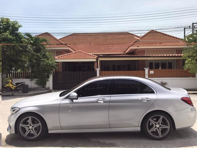 Mercedes-Benz C-Class 2015 C300 Sedan ดีเซล ไม่ติดแก๊ส เกียร์อัตโนมัติ เทา รูปที่ 4