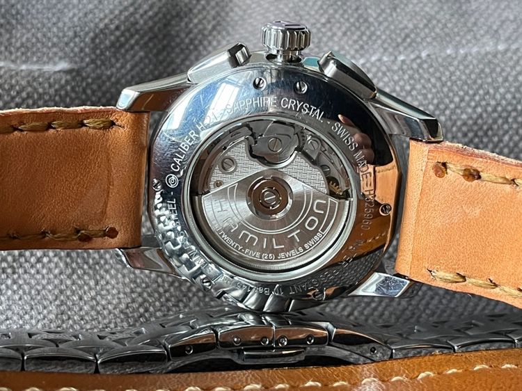 รับเทรด Hamilton Jazzmaster Automatic Chronograph สาย 2เส้น 2สไตล์ รูปที่ 11