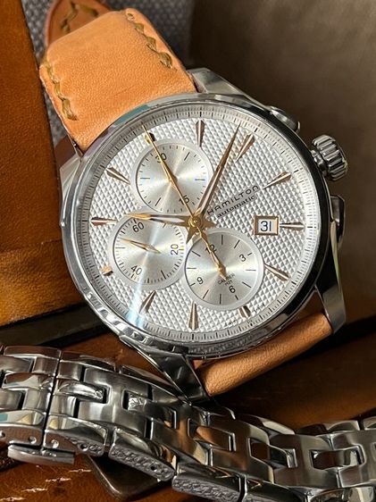 รับเทรด Hamilton Jazzmaster Automatic Chronograph สาย 2เส้น 2สไตล์ รูปที่ 16