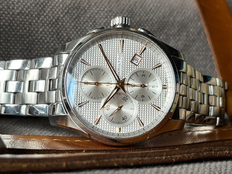 รับเทรด Hamilton Jazzmaster Automatic Chronograph สาย 2เส้น 2สไตล์ รูปที่ 2