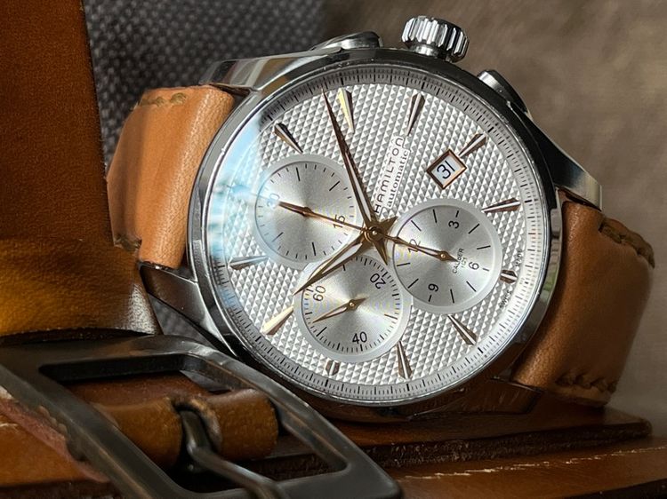 รับเทรด Hamilton Jazzmaster Automatic Chronograph สาย 2เส้น 2สไตล์ รูปที่ 14