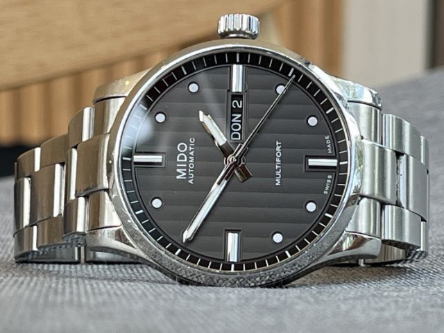 Mido Multifory Automatic Gray Dial สาย 2เส้น 2สไตล์ กล่องใบครบ รูปที่ 3