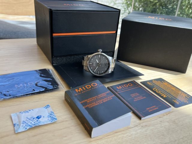 Mido Multifory Automatic Gray Dial สาย 2เส้น 2สไตล์ กล่องใบครบ รูปที่ 5