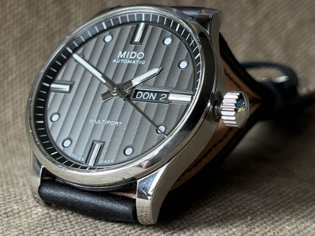 Mido Multifory Automatic Gray Dial สาย 2เส้น 2สไตล์ กล่องใบครบ รูปที่ 9