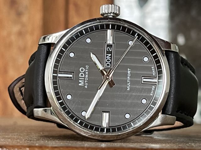 Mido Multifory Automatic Gray Dial สาย 2เส้น 2สไตล์ กล่องใบครบ รูปที่ 11