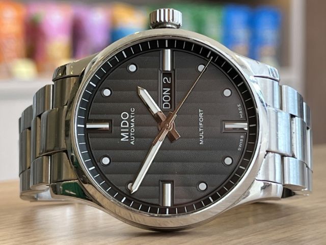 Mido Multifory Automatic Gray Dial สาย 2เส้น 2สไตล์ กล่องใบครบ รูปที่ 15