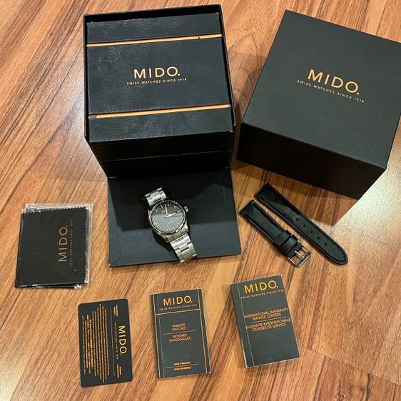 Mido Multifory Automatic Gray Dial สาย 2เส้น 2สไตล์ กล่องใบครบ รูปที่ 10