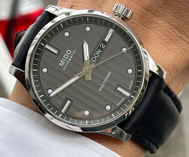 Mido Multifory Automatic Gray Dial สาย 2เส้น 2สไตล์ กล่องใบครบ รูปที่ 12