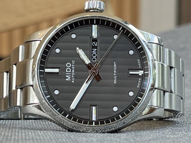 Mido Multifory Automatic Gray Dial สาย 2เส้น 2สไตล์ กล่องใบครบ