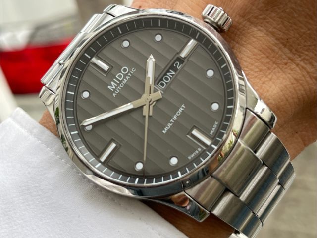 Mido Multifory Automatic Gray Dial สาย 2เส้น 2สไตล์ กล่องใบครบ รูปที่ 2