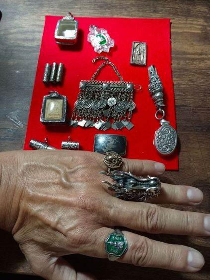 เนื้อเงินแท้เก่าโบราณสภาพเยี่ยม รูปที่ 10