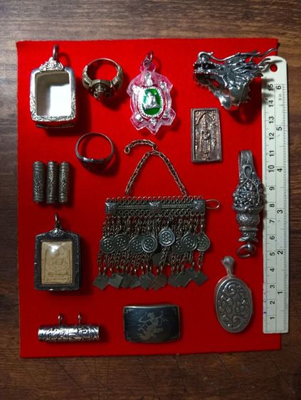 เนื้อเงินแท้เก่าโบราณสภาพเยี่ยม รูปที่ 2