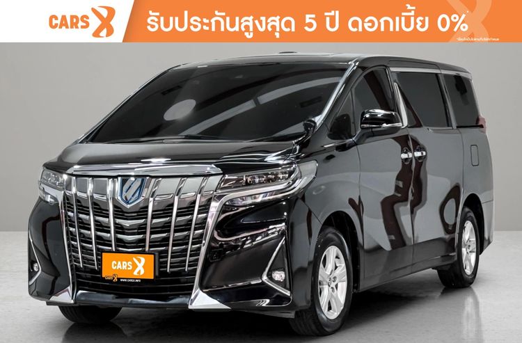 Toyota Alphard 2022 2.5 HV X 4WD Sedan เบนซิน ไม่ติดแก๊ส เกียร์อัตโนมัติ ดำ
