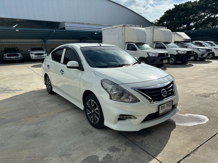 Nissan Almera 2018 1.2 E Sportech Sedan เบนซิน ไม่ติดแก๊ส เกียร์อัตโนมัติ ขาว รูปที่ 2