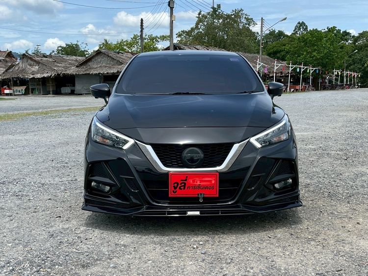 Nissan Almera 2022 1.0 V Sedan เบนซิน ไม่ติดแก๊ส เกียร์อัตโนมัติ ดำ รูปที่ 4