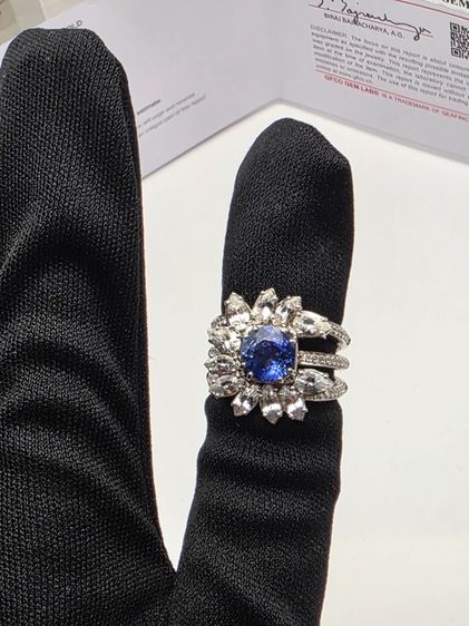 Sapphire ring From Sri Lanka รูปที่ 2