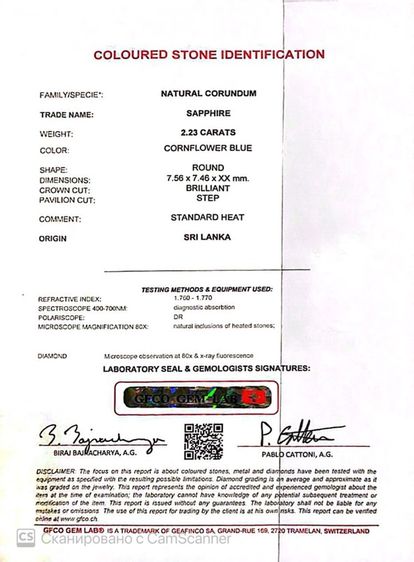 Sapphire ring From Sri Lanka รูปที่ 6